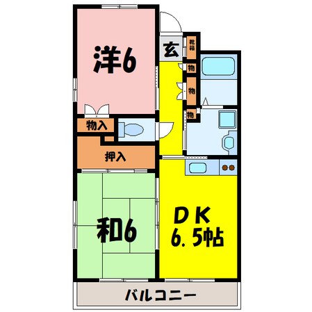 籠原駅 徒歩7分 3階の物件間取画像